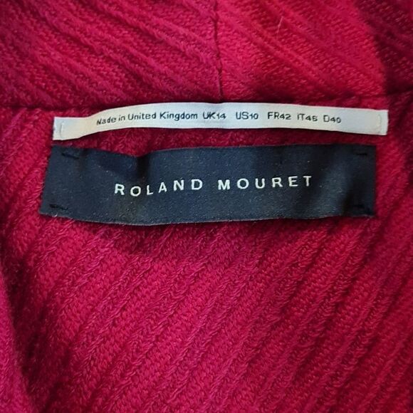 Roland Mouret Denham Women Long Coat  - Size: 10 - Picture 7 of 12